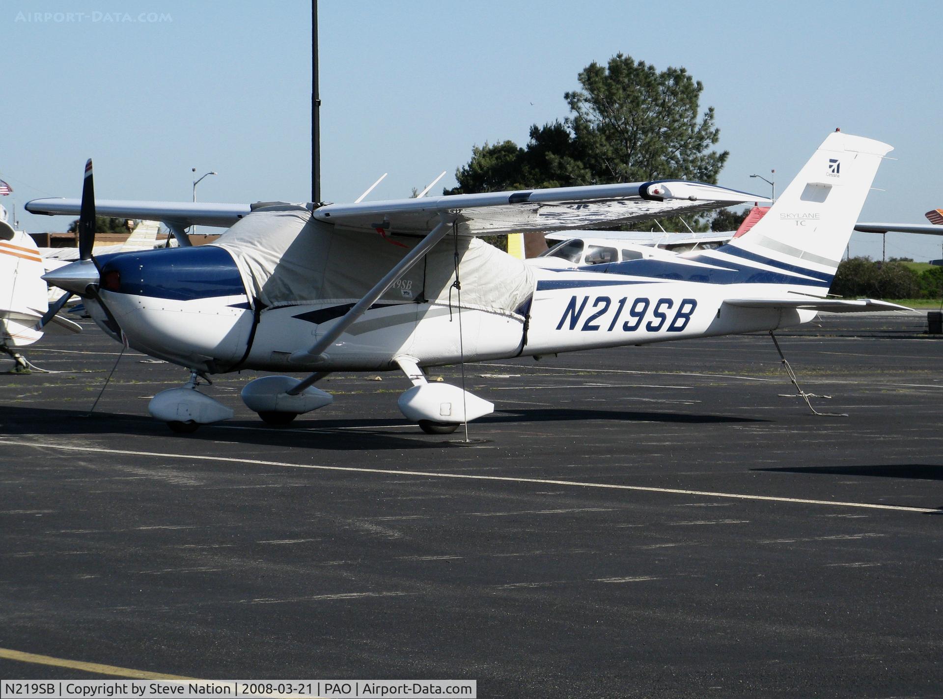 N219SB, 2006 Cessna T182T Turbo Skylane C/N T18208598, 2006 Cessna T182T with cover @ Palo Alto, CA