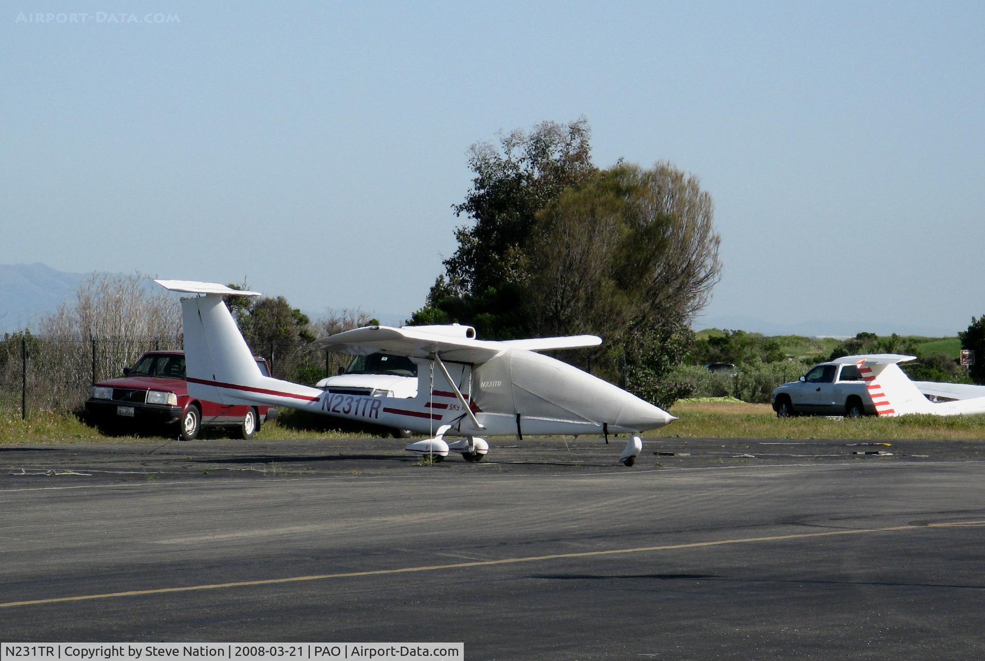 N231TR, Iniziative Industriali Italiane Sky Arrow 1450L C/N K131, Ritchey Tom SKY ARROW 1450L with cover @ Palo Alto, CA