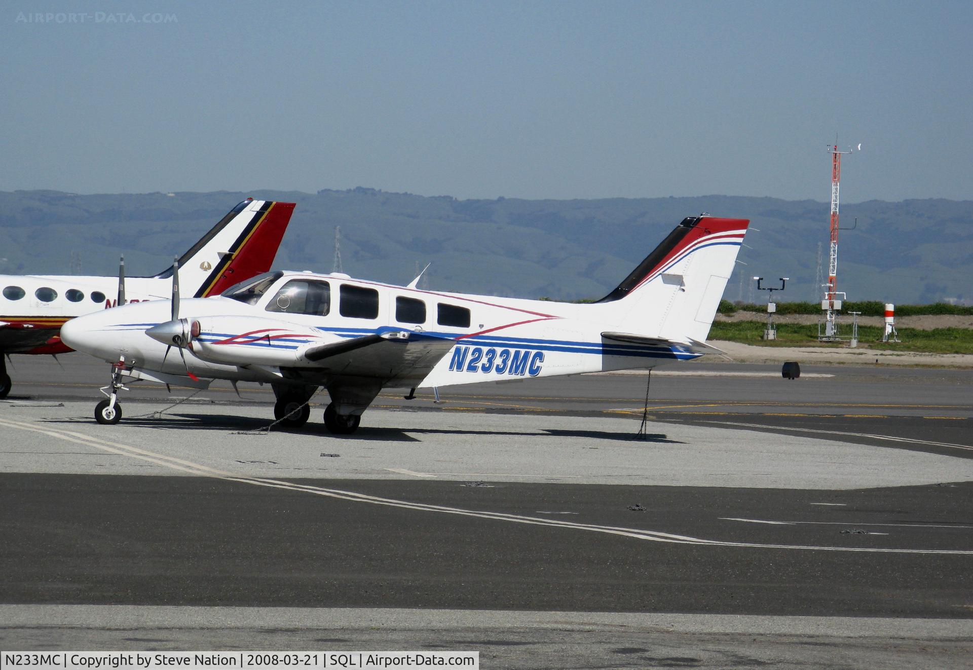 N233MC, 1985 Beech 58P Baron C/N TJ-473, 1985 Beech 58P @ San Carlos, CA