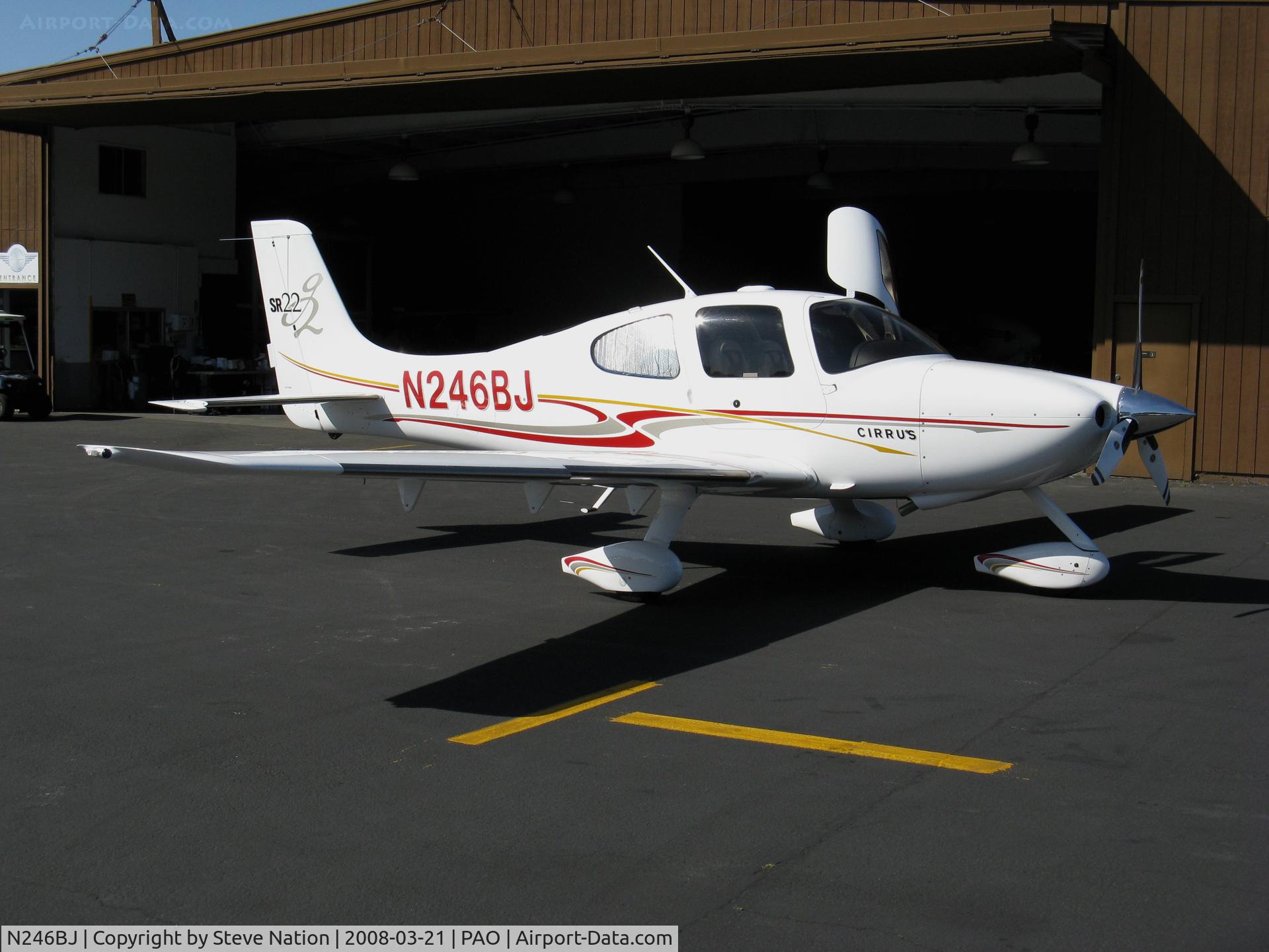 N246BJ, 2005 Cirrus SR22 C/N 1438, 2005 Cirrus Design Corp SR22 @ Palo Alto, CA