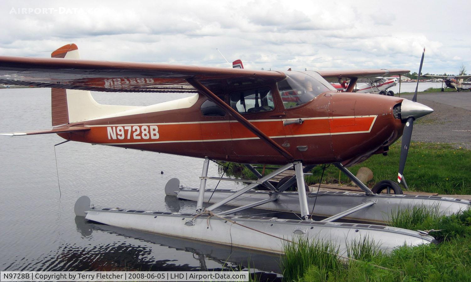 N9728B, 1957 Cessna 180A C/N 50026, Cessna 180A at Lake Hood
