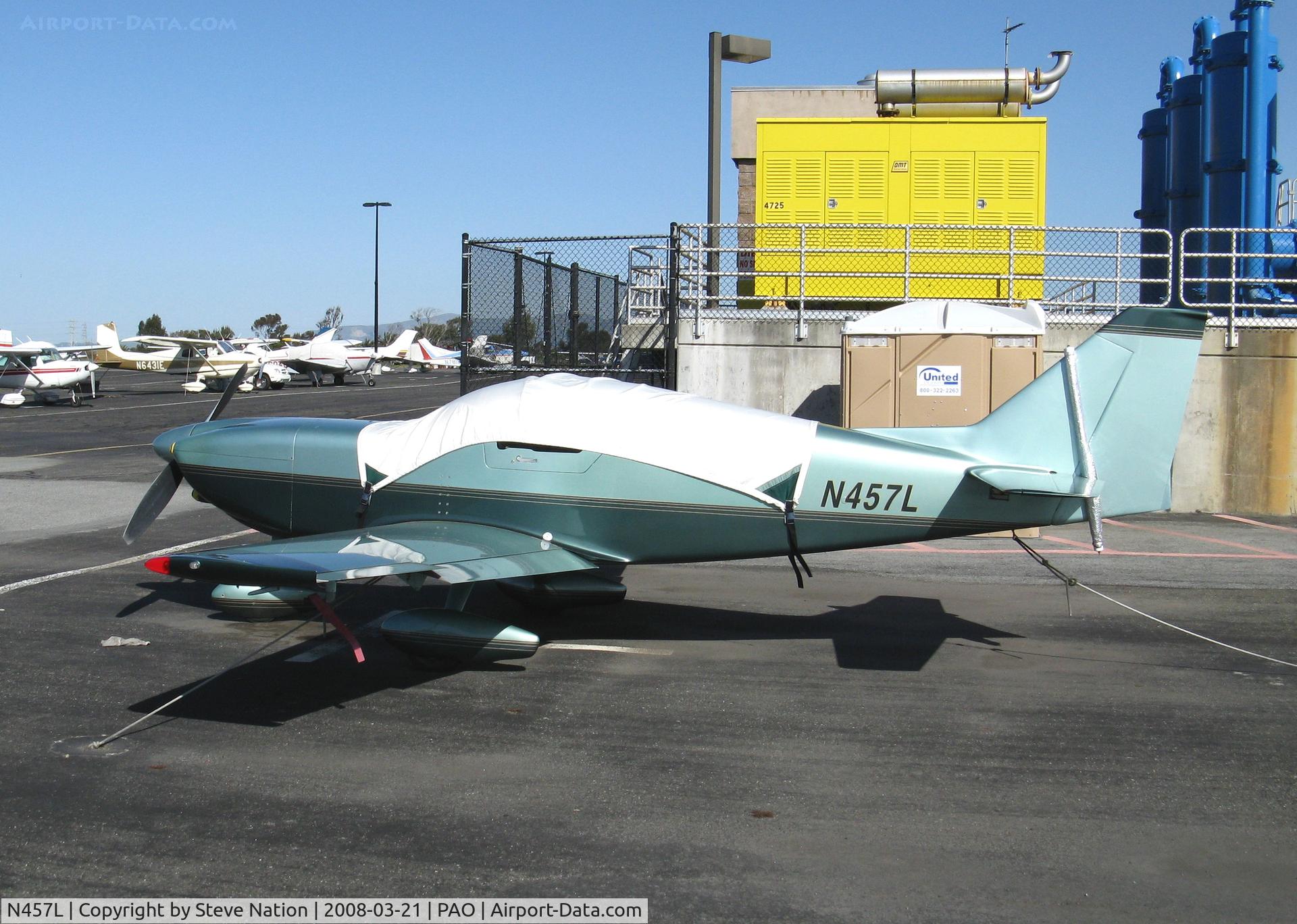 N457L, 1997 Stoddard-Hamilton Glasair Super II-S FT C/N 2352, 1997 Madlung Craig GLASSAIR SPR II S FT with cockpit covered @ Palo Alto, CA