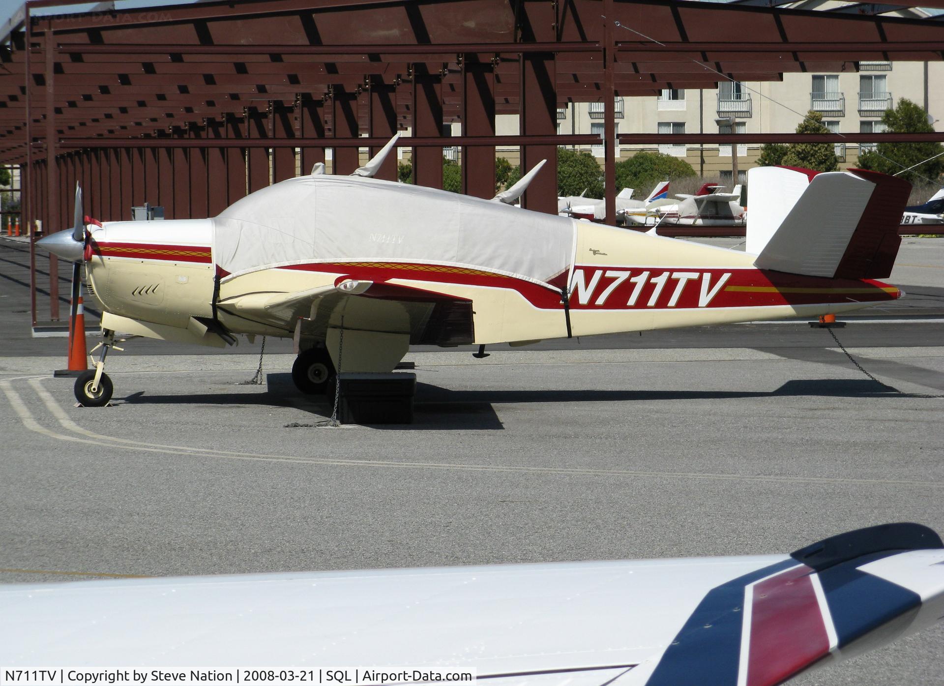 N711TV, 1965 Beech S35 Bonanza C/N D-7931, 1965 Beech S35 with cover @ San Carlos, CA