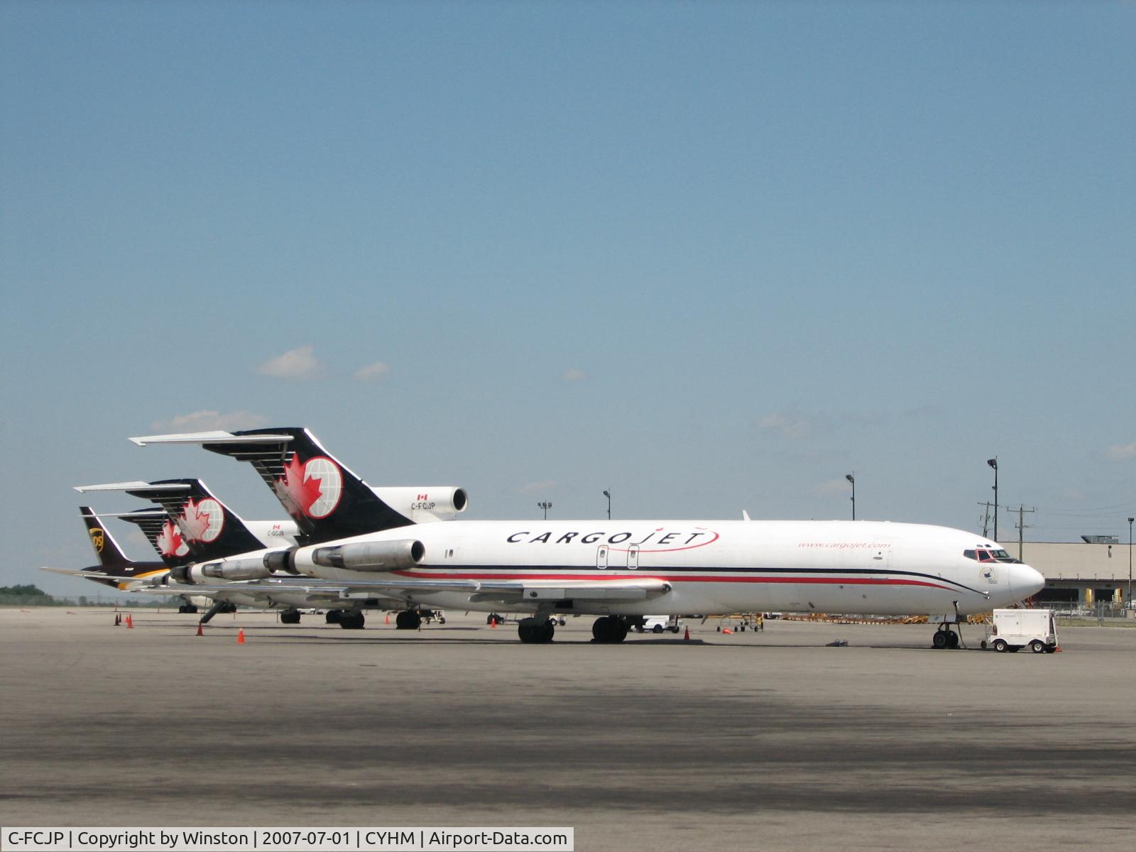 C-FCJP, 1980 Boeing 727-223F C/N 22012, Viewed from war plane museum