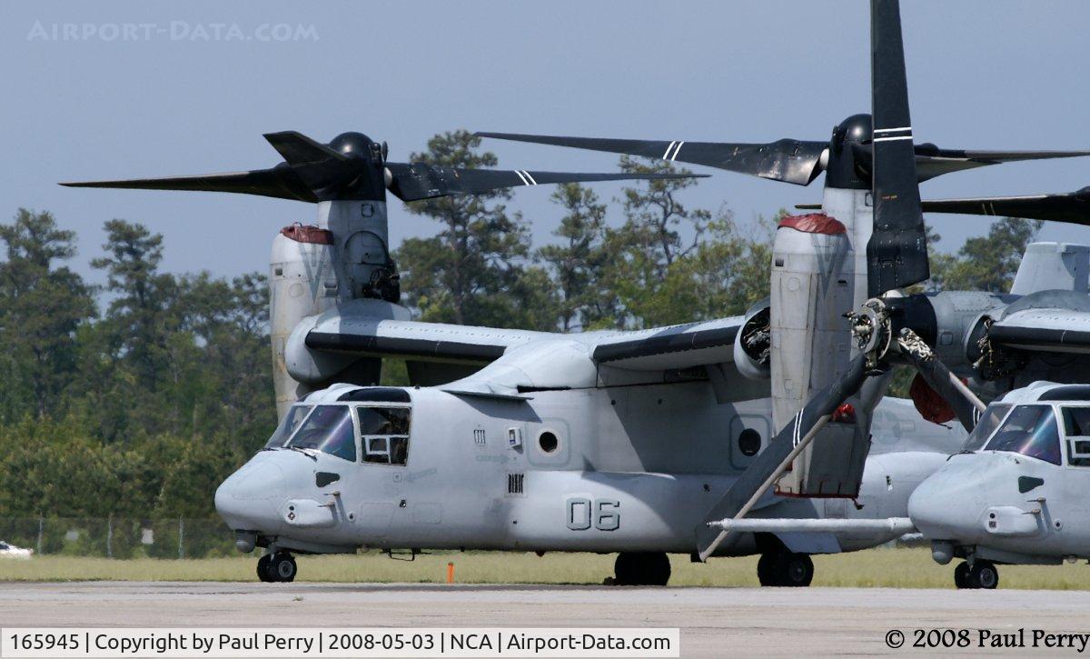 165945, Bell-Boeing MV-22B Osprey C/N D0046, The far end of the parking corral