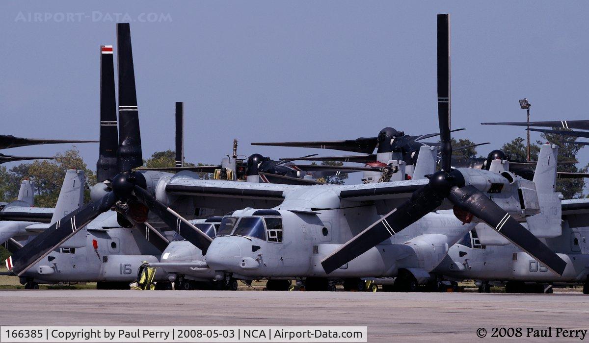 166385, Bell-Boeing MV-22B Osprey C/N D0052, Parked for the show