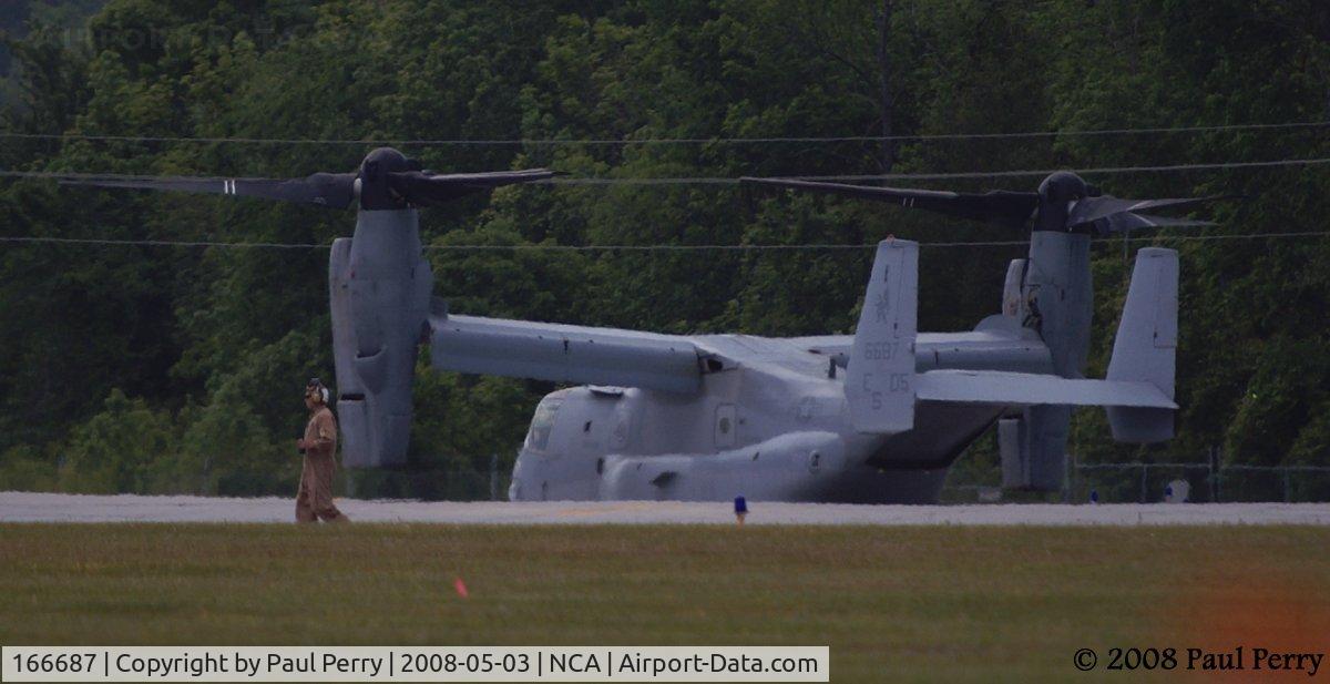 166687, Bell-Boeing MV-22B Osprey C/N D0081, Sitting back-up for the MAGTF demonstration