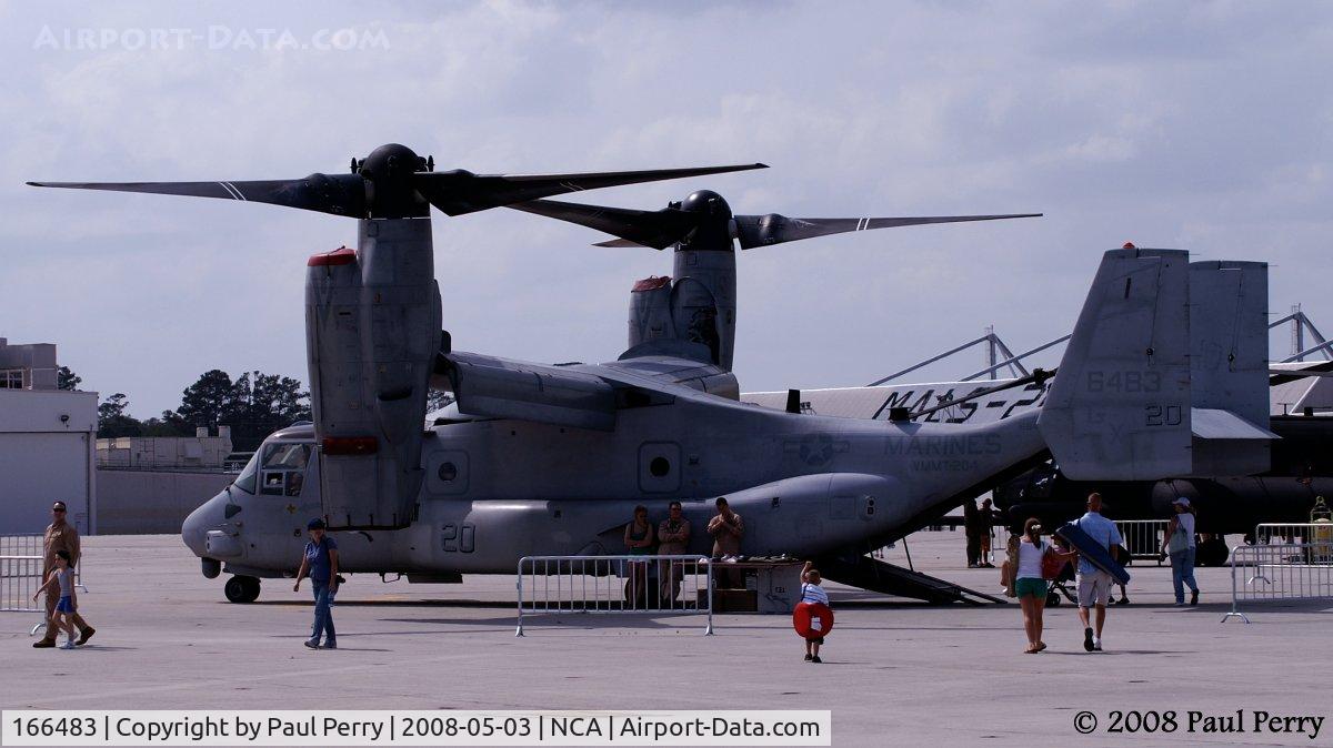 166483, Bell-Boeing MV-22B Osprey C/N D0062, The Raptors of VMMT-204 showing off an Osprey