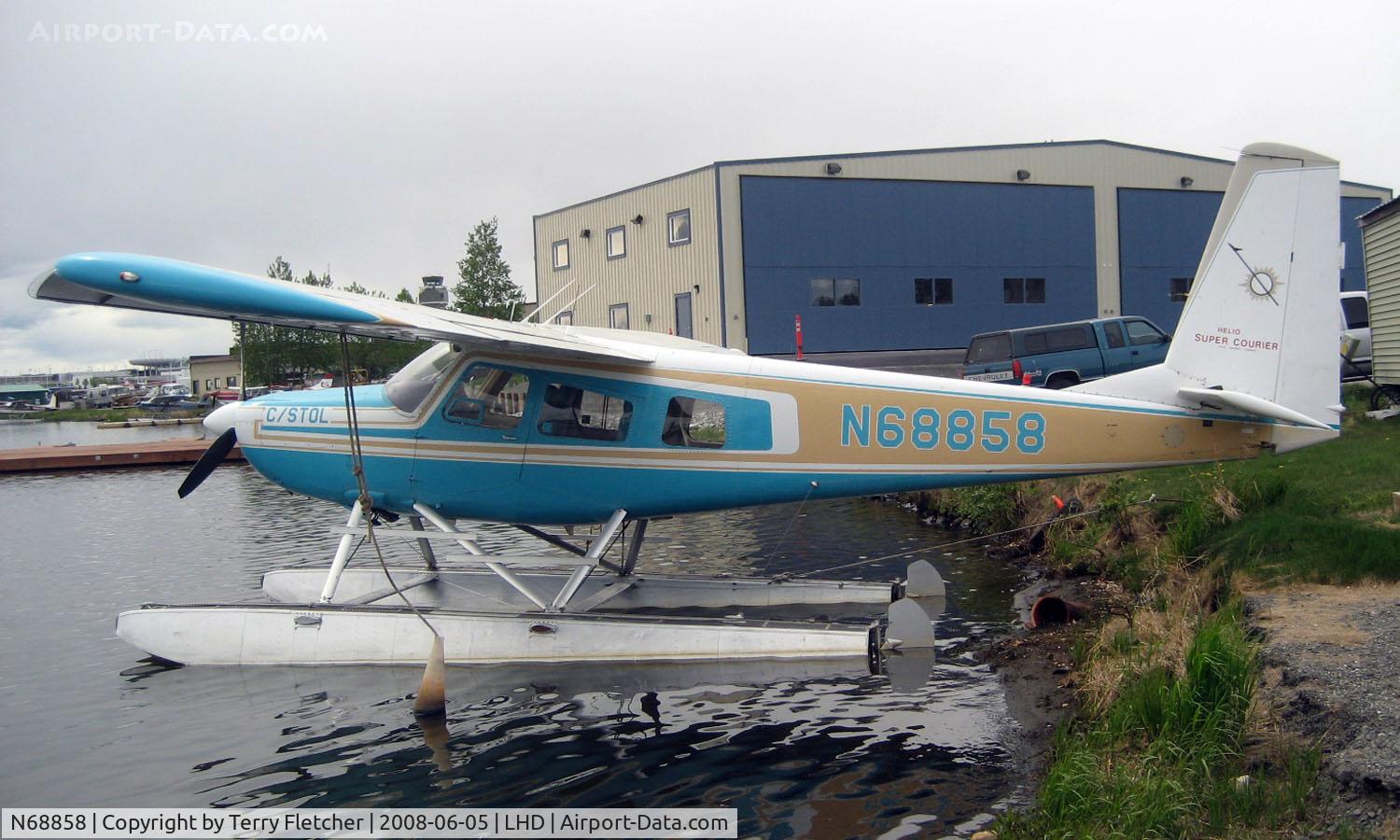 N68858, 1973 Helio H-295-1400 Super Courier C/N 1464, Helio H-295 at Lake Hood