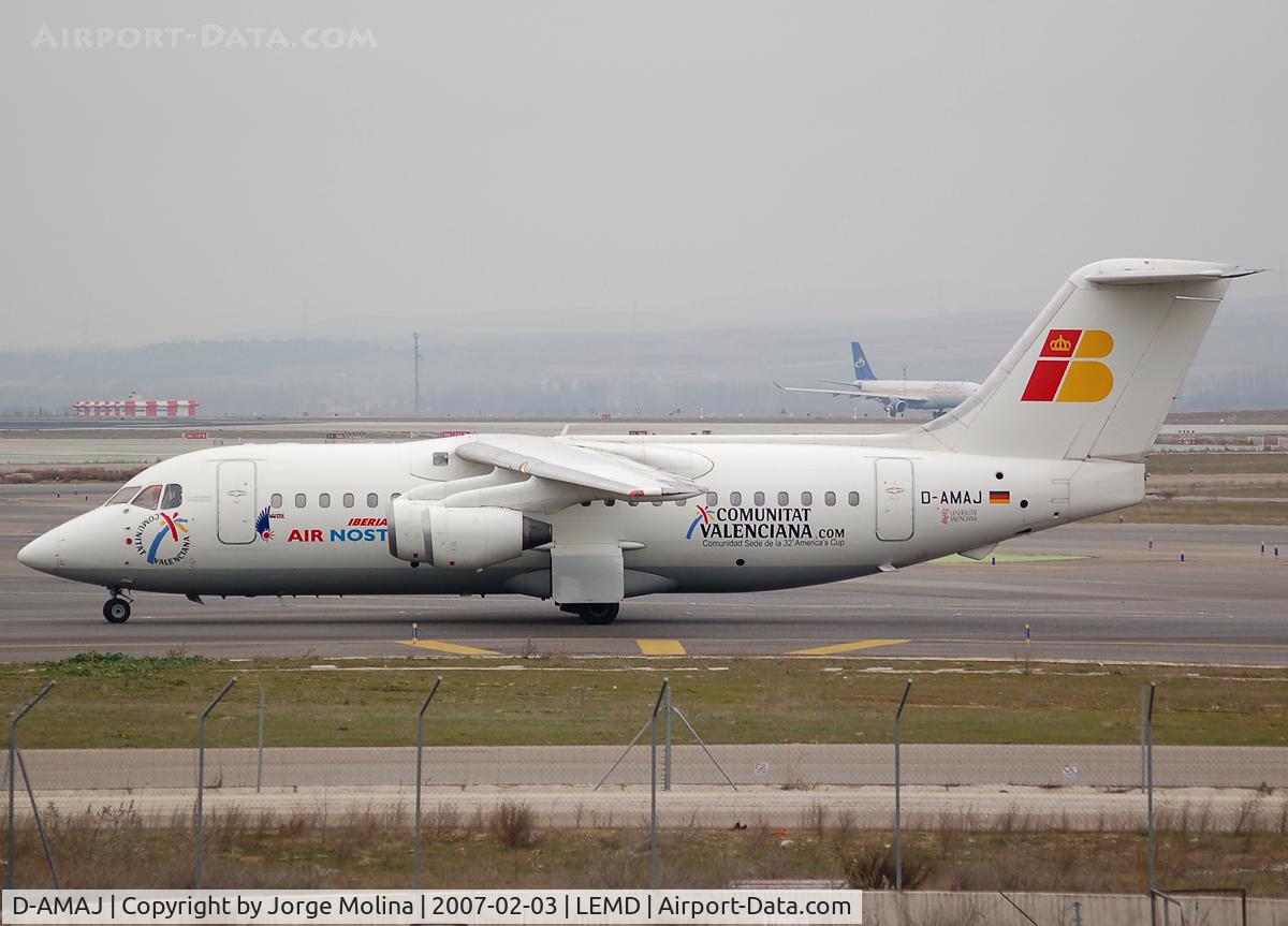 D-AMAJ, 1984 British Aerospace BAe.146-200A C/N E2028, Operated by Air Nostrum (Iberia regional).
