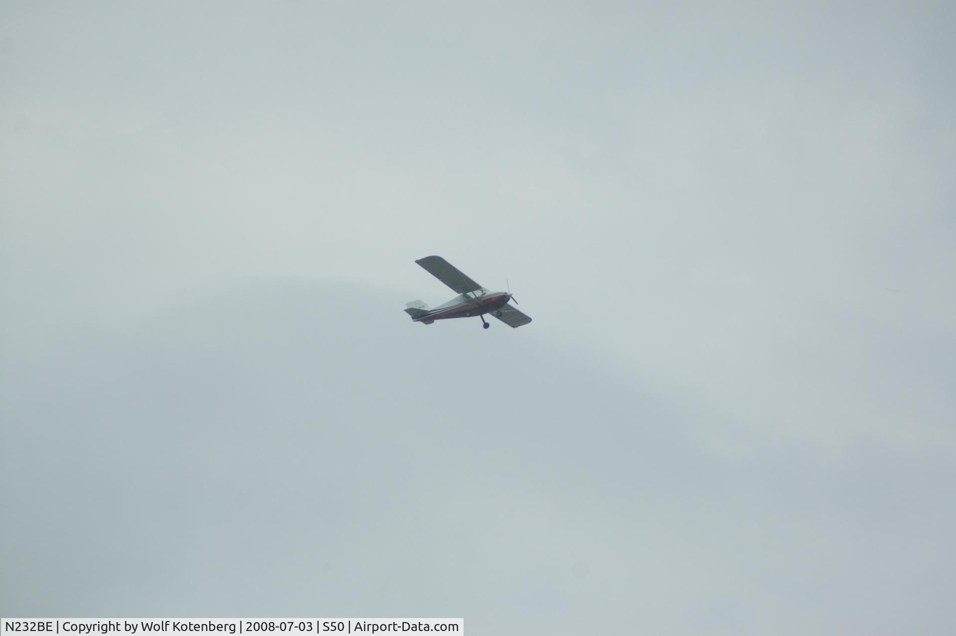 N232BE, 2007 Rans S-6S Coyote II C/N 03051645, way up there