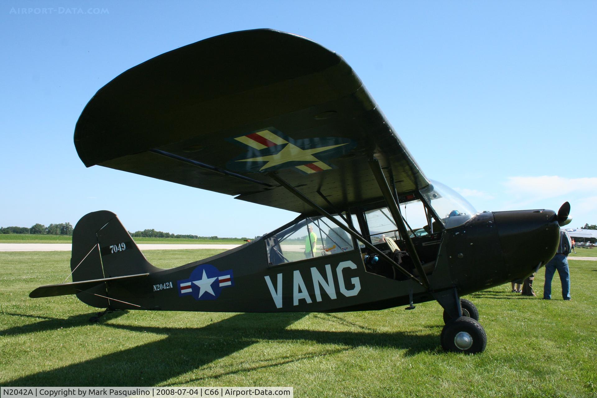 N2042A, 1947 Champion Aeronca 7BCM C/N 7BCM-431, Aeronca L-16