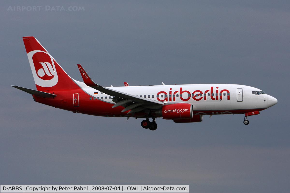 D-ABBS, 2001 Boeing 737-76N C/N 28654, for Tuifly 737-700