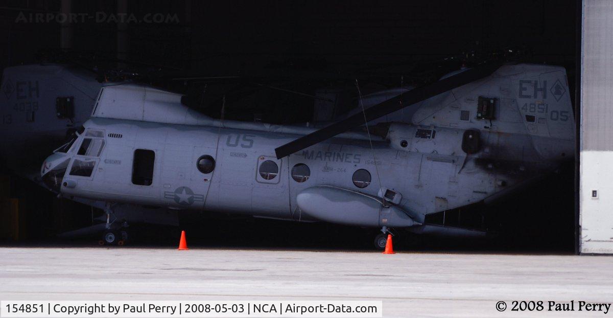 154851, Boeing Vertol CH-46F Sea Knight C/N 2458, One of the Black Knights' birds on down-time