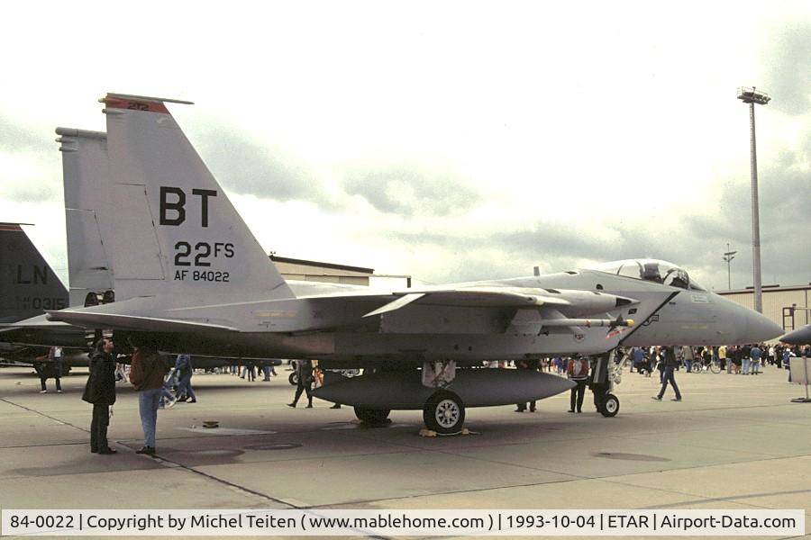 84-0022, 1984 McDonnell Douglas F-15C Eagle C/N 0932/C325, 22nd Fighter Squadron / 36th Fighter Wing
