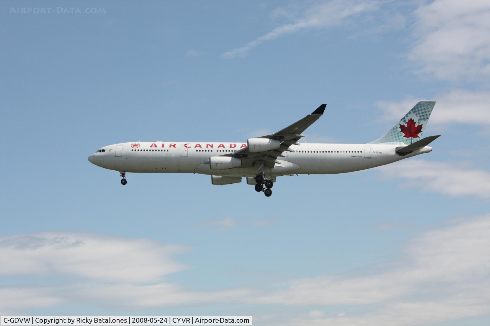 C-GDVW, 1999 Airbus A340-313 C/N 273, Air Canada