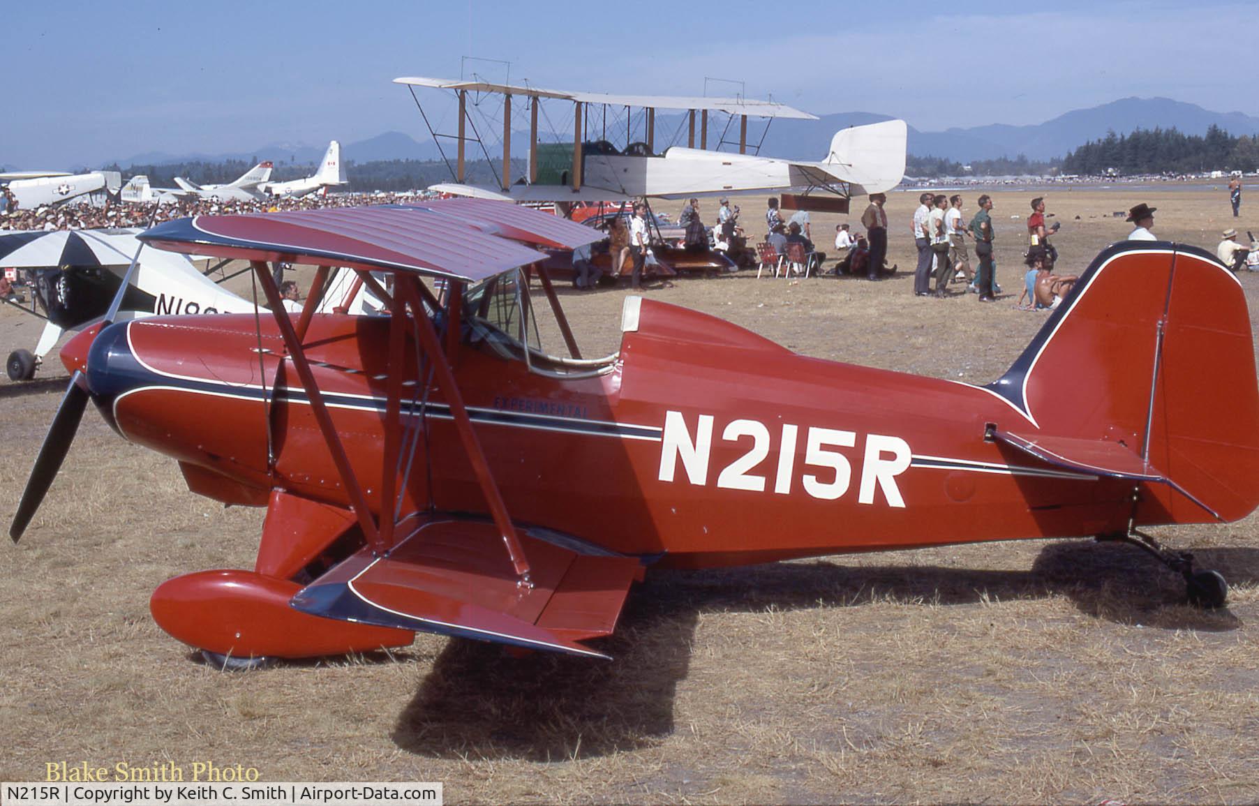 N215R, 1963 Smith DSA-1 Miniplane C/N RO-1, Pictured at Abbotsford Airshow, August 1968.