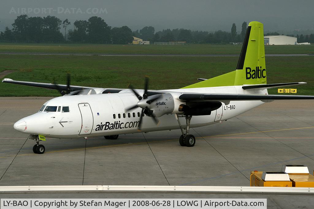 LY-BAO, 1990 Fokker 50 C/N 20189, Air Baltic