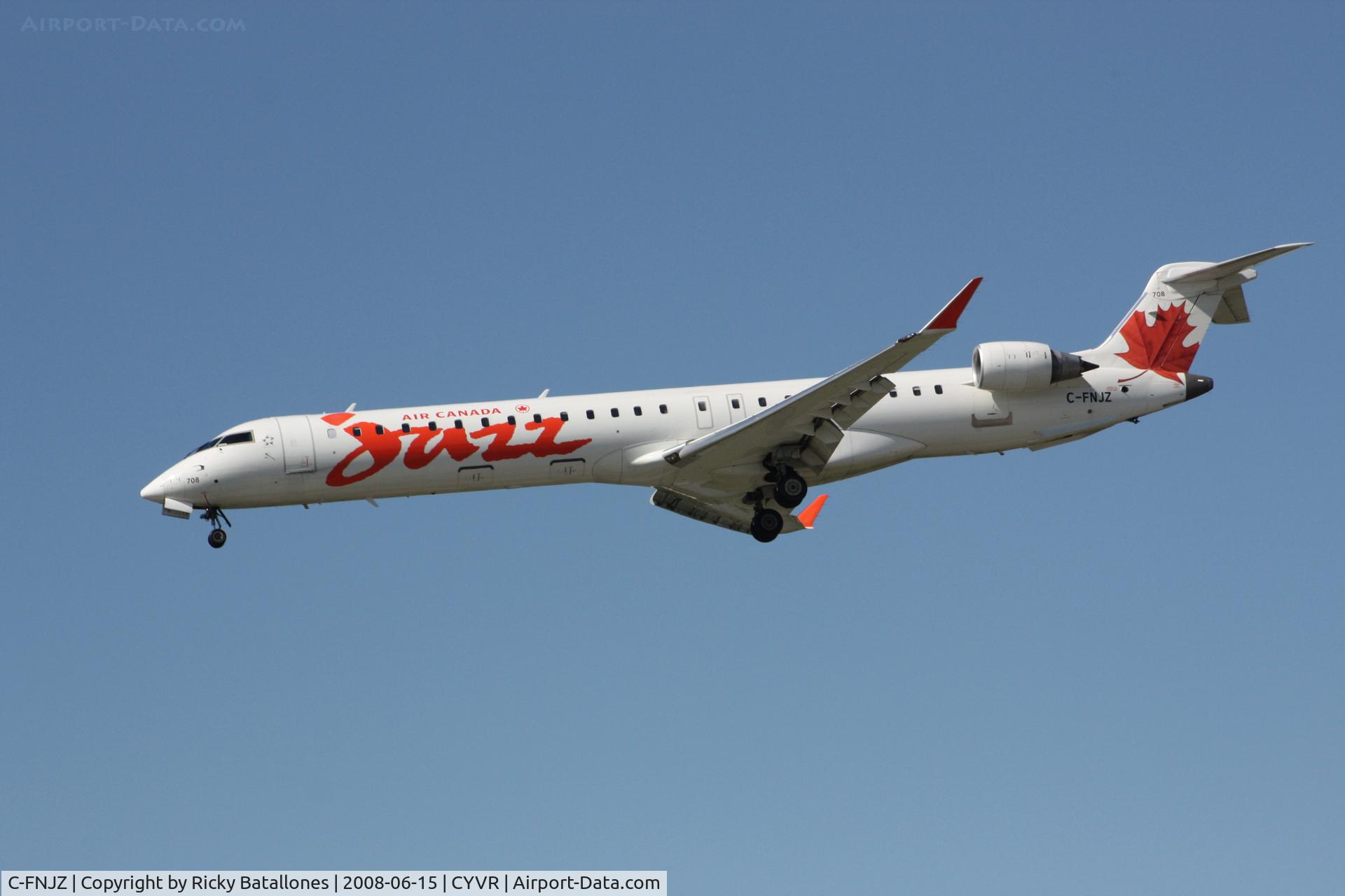 C-FNJZ, 2005 Canadair CRJ-705ER (CL-600-2D15) Regional Jet C/N 15046, Air Canada Jazz