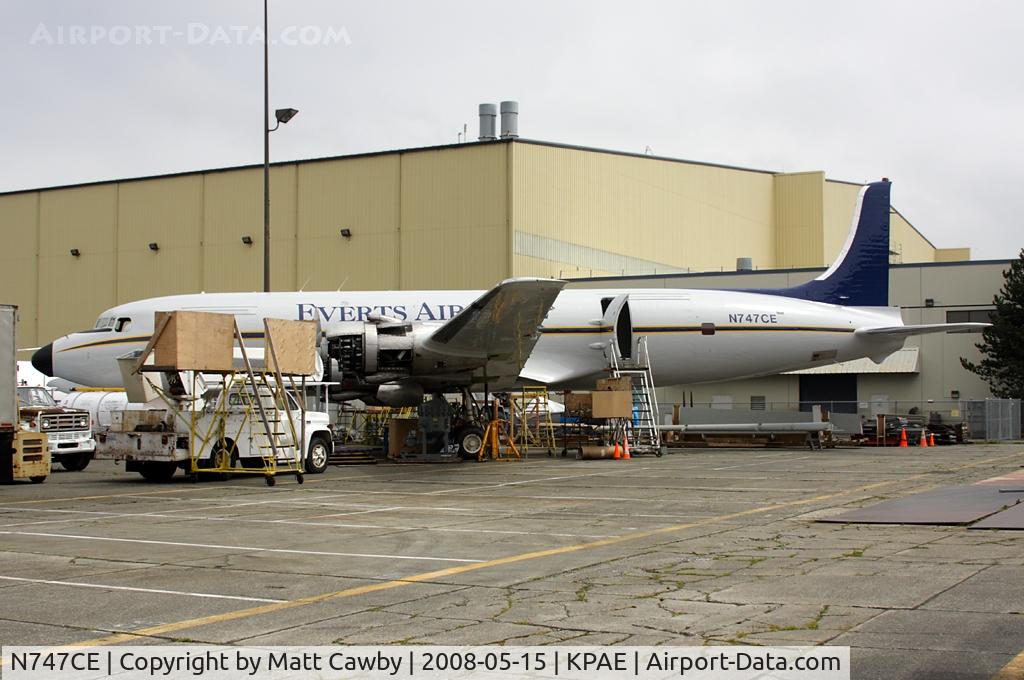 N747CE, 1955 Douglas C-118A Liftmaster (DC-6A) C/N 44661, Everts Air Fuel at Paine Field south ramp