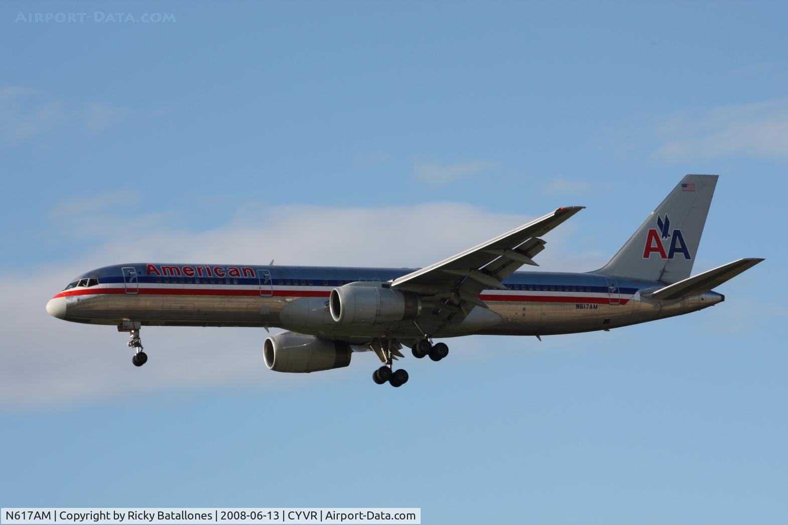 N617AM, 1989 Boeing 757-223 C/N 24525, American Airlines