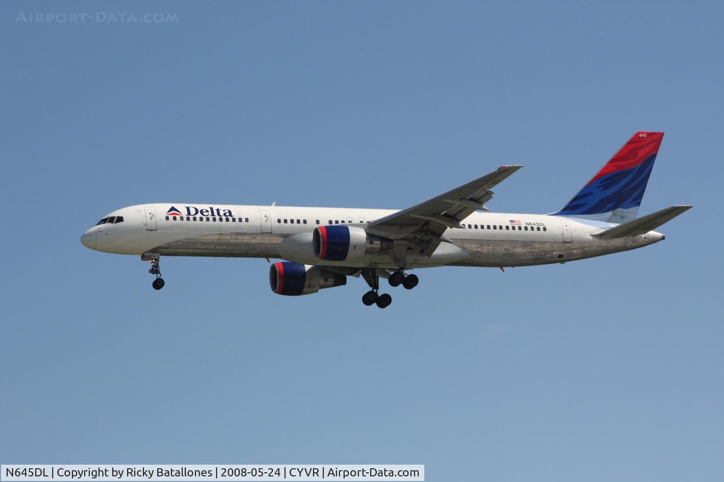 N645DL, 1989 Boeing 757-232 C/N 24216, Delta Airlines