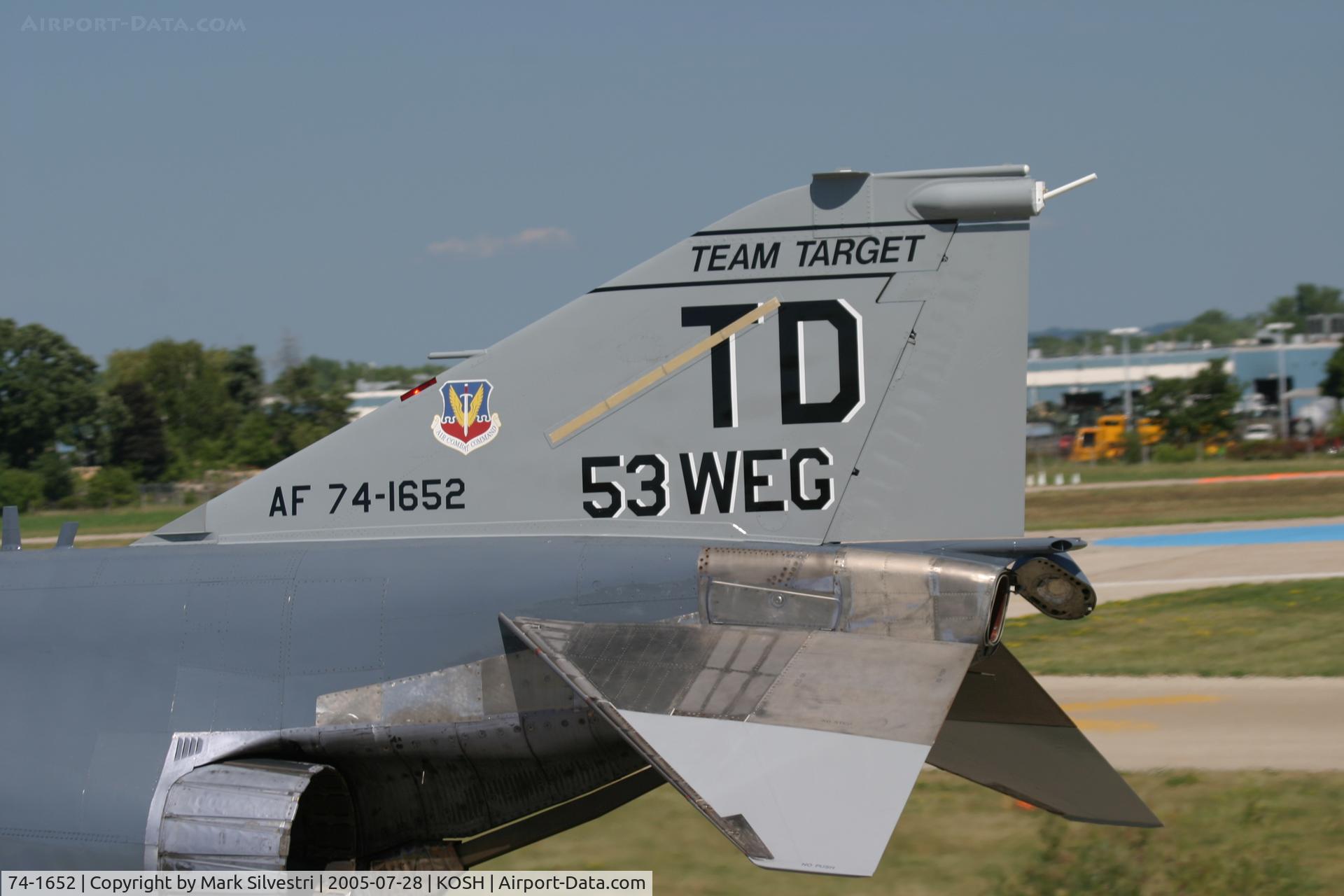 74-1652, 1974 McDonnell Douglas QF-4E Phantom II C/N 4911, Oshkosh 2005