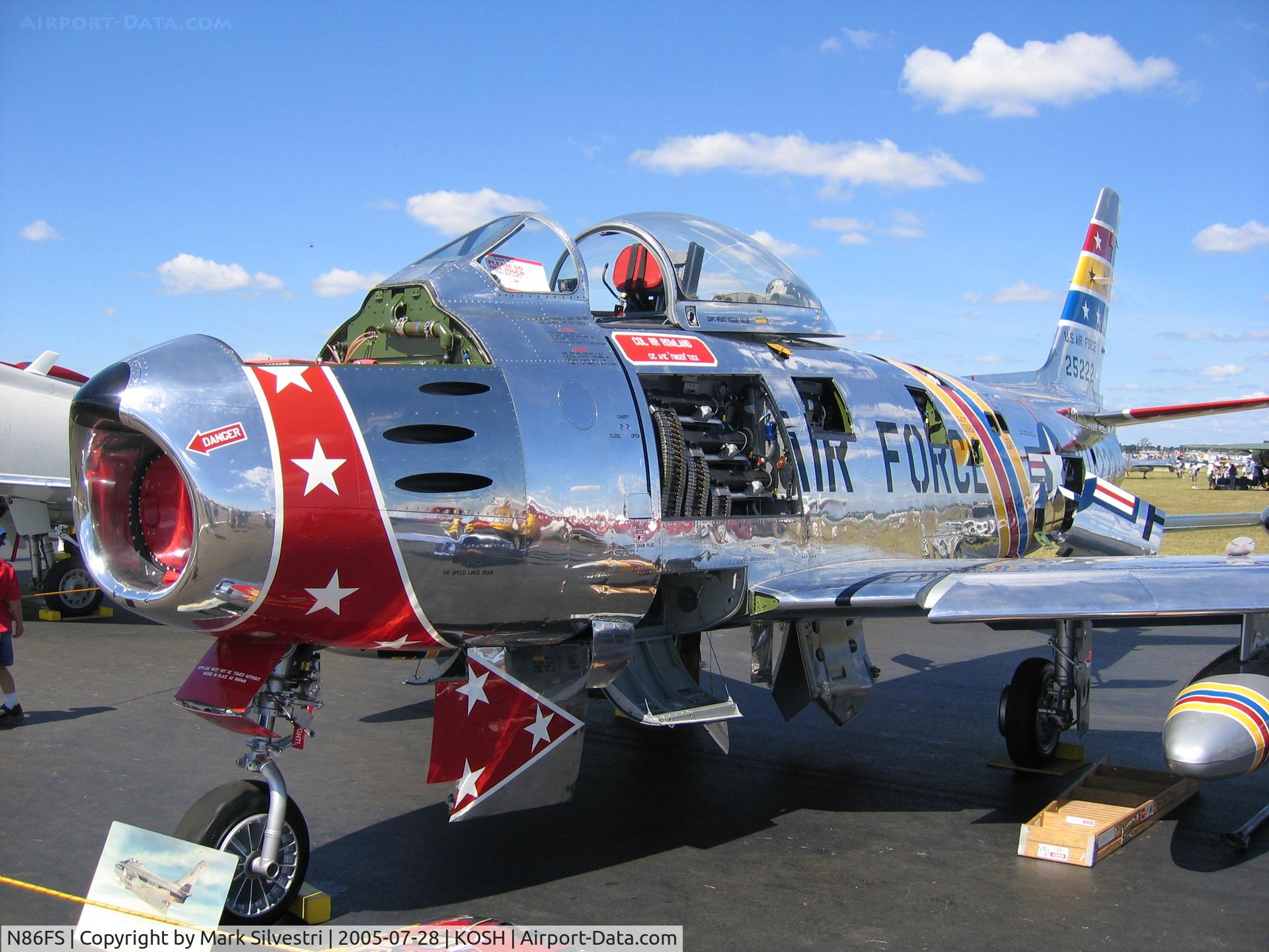 N86FS, 1954 Canadair F-86 MK.5 Sabre C/N 1157, Oshkosh 2005