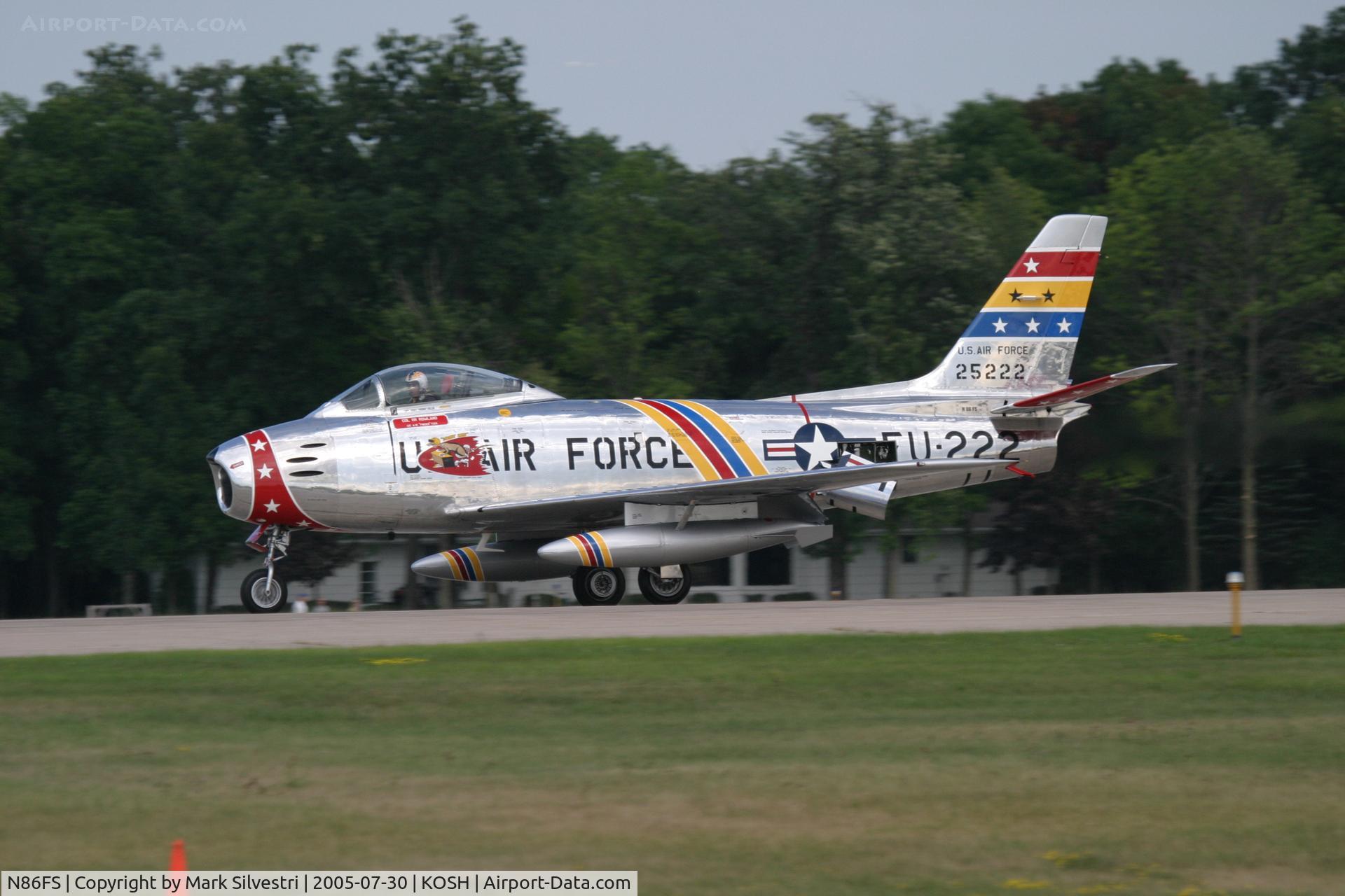 N86FS, 1954 Canadair F-86 MK.5 Sabre C/N 1157, Oshkosh 2005