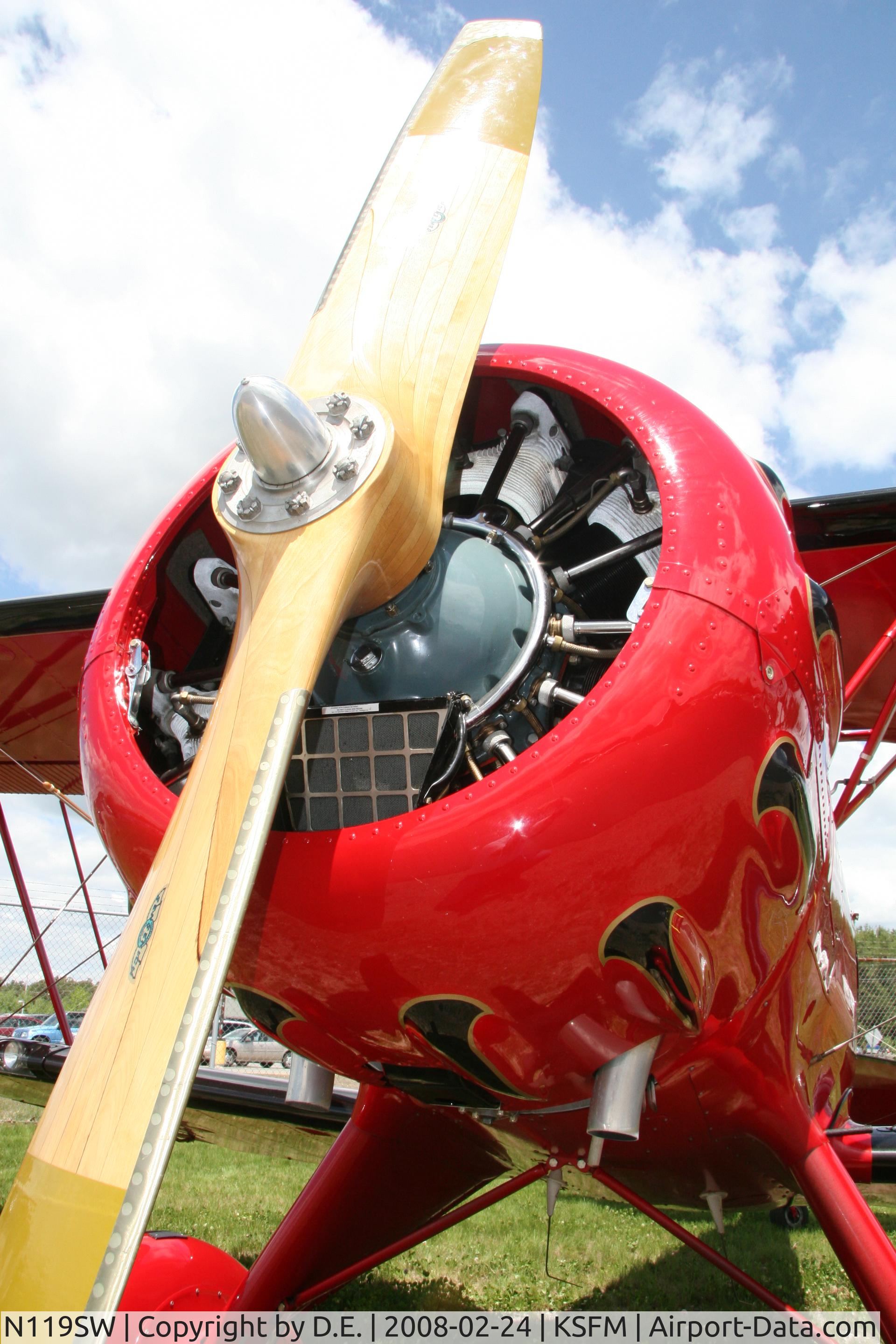 N119SW, Waco YMF-F5C C/N F5C112, Up close and personal