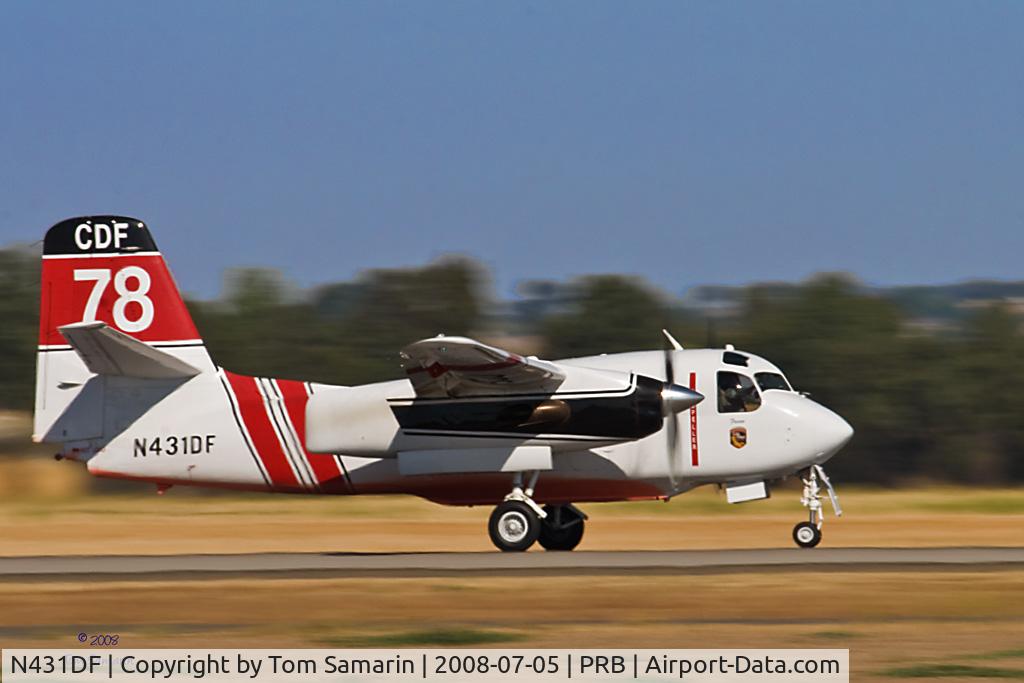 N431DF, 2001 Marsh Aviation S-2F3AT C/N 149265, Cal Fire Tanker 78 at Paso Robles