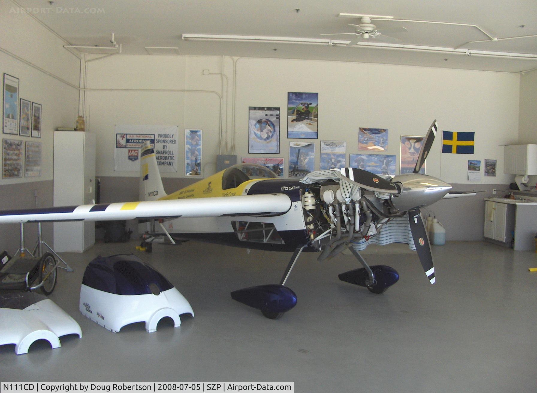 N111CD, 1999 Zivko Edge 540 C/N 0026, 1999 Zivco EDGE 540 Aerobatic, Lycoming AEIO-540 330 Hp, Vicki Cruse-President, International Aerobatic Club. Member 2005, 2007 USA Aerobatic Team,  2007 National Aerobatic Champion, engine maintenance