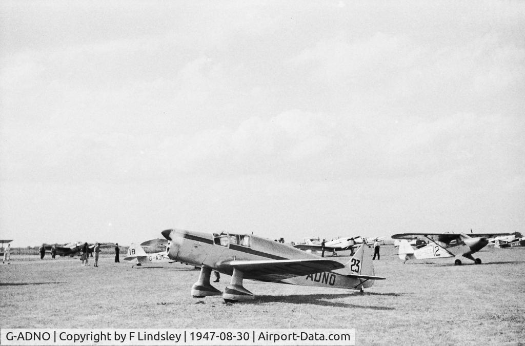 G-ADNO, 1935 De Havilland Technical School T.K.2 C/N 1998, DH TK2 Lympne 30 Aug 1947