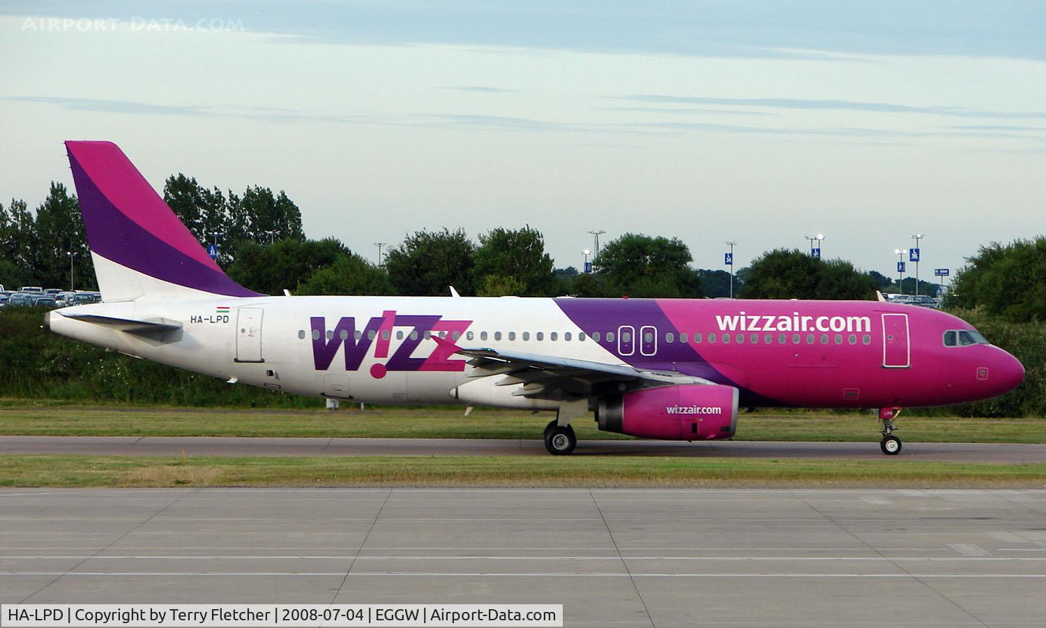 HA-LPD, 2002 Airbus A320-233 C/N 1902, Wizz Air A320 at Luton