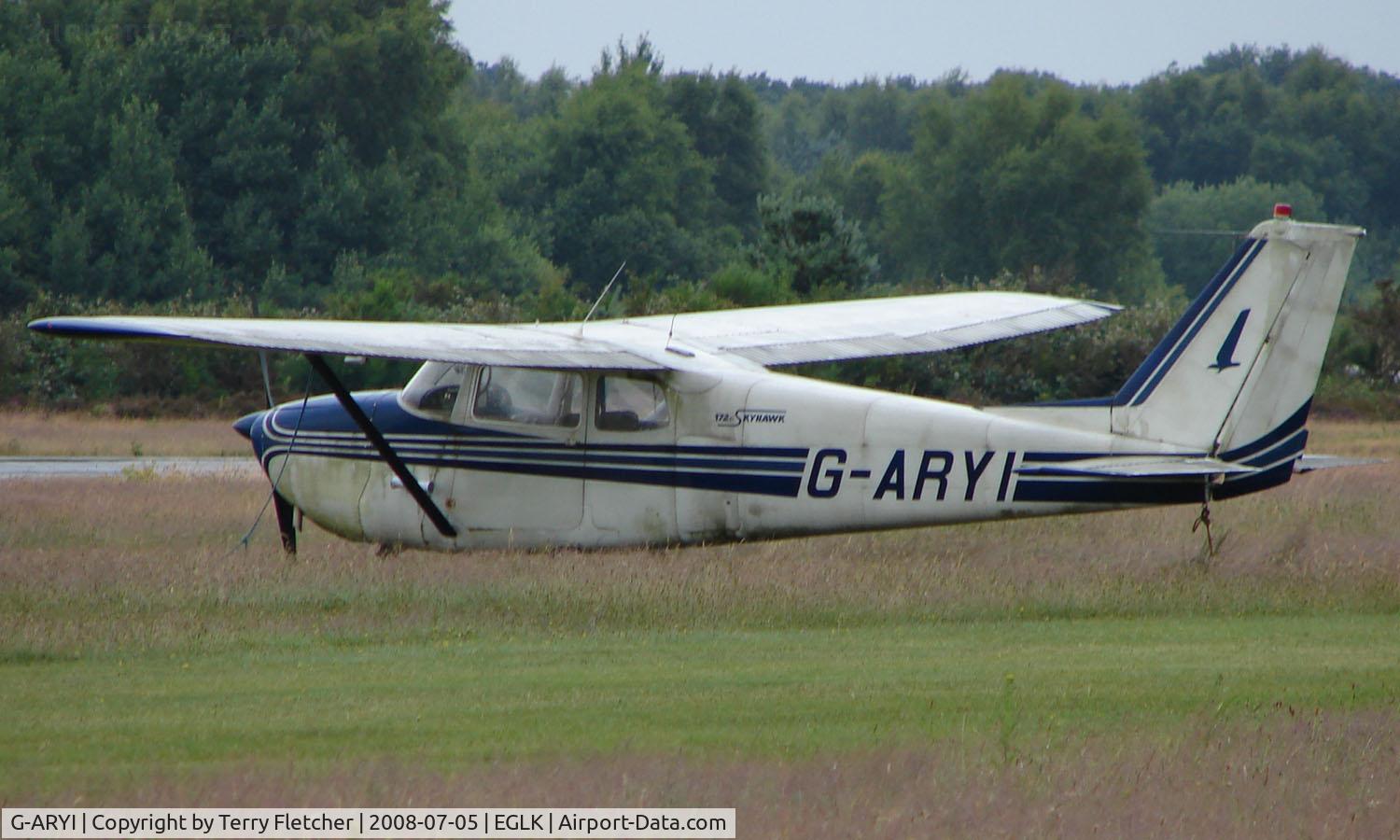 G-ARYI, 1962 Cessna 172C C/N 17249260, A rather desolate Cessna 172C at Blackbushe - looks in need of some TLC !!!