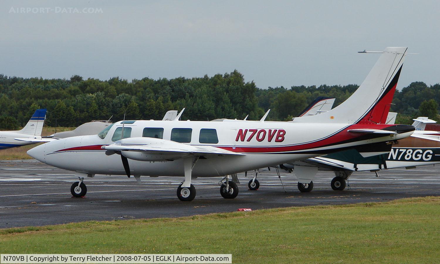 N70VB, 1977 Smith Aerostar 600 C/N 60-0446-150, Ted Smith Aerostar 600 at Blackbushe