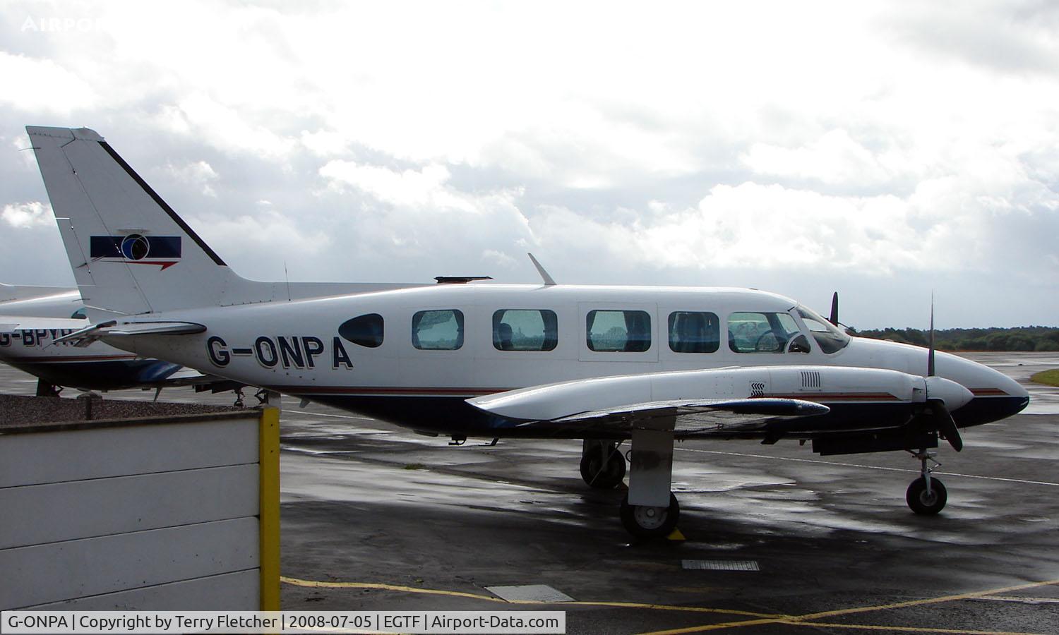 G-ONPA, 1979 Piper PA-31-350 Chieftain C/N 31-7952110, Piper Navajo at Fairoaks