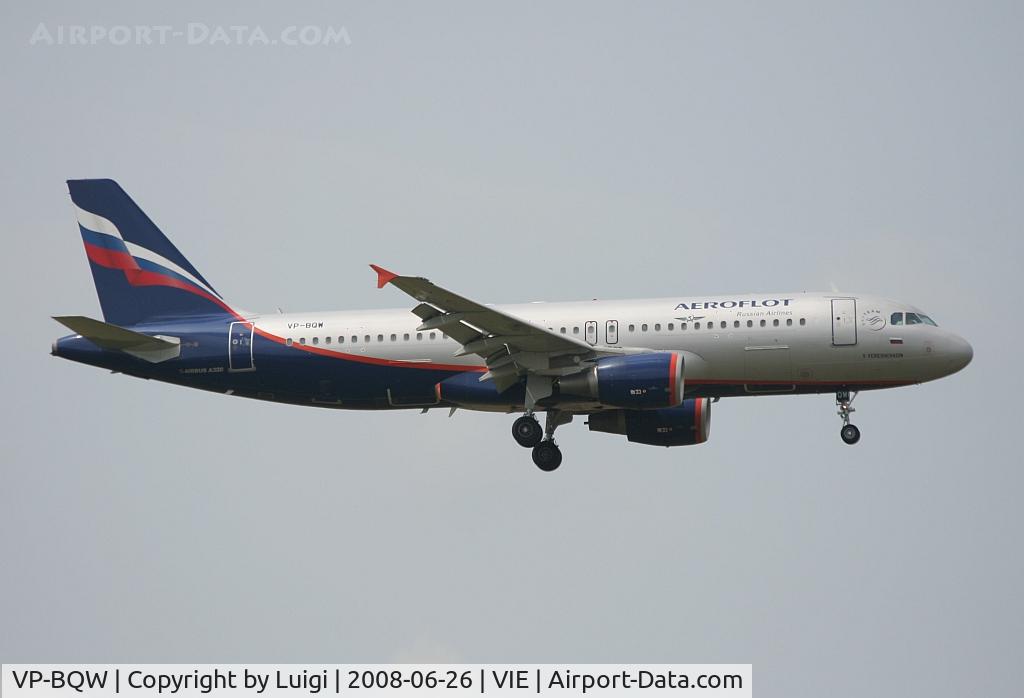 VP-BQW, 2006 Airbus A320-214 C/N 2947, Aeroflot A320