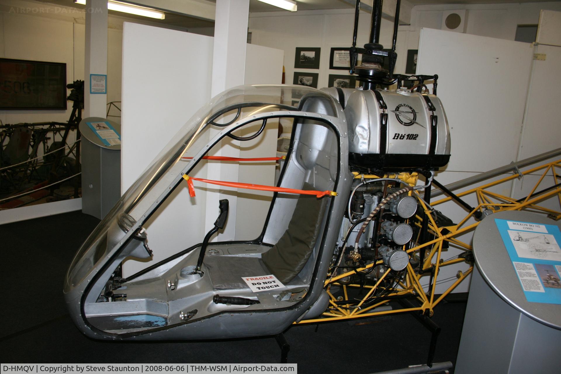 D-HMQV, 1960 Bolkow Bo-102 Helitrainer C/N 6216, Taken at the Helicopter Museum (http://www.helicoptermuseum.co.uk/)