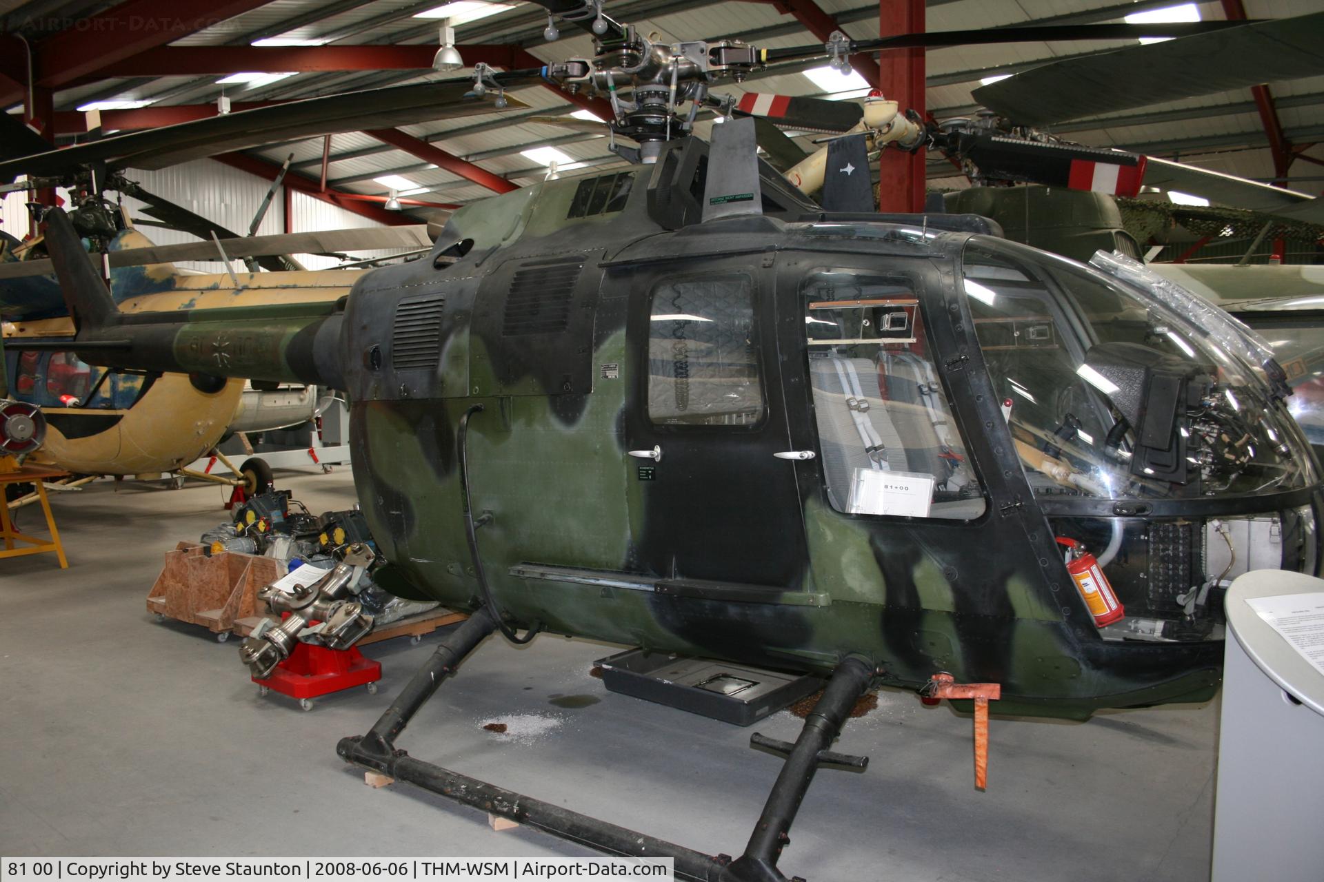 81 00, 1984 MBB Bo.105M C/N 5100, Taken at the Helicopter Museum (http://www.helicoptermuseum.co.uk/)