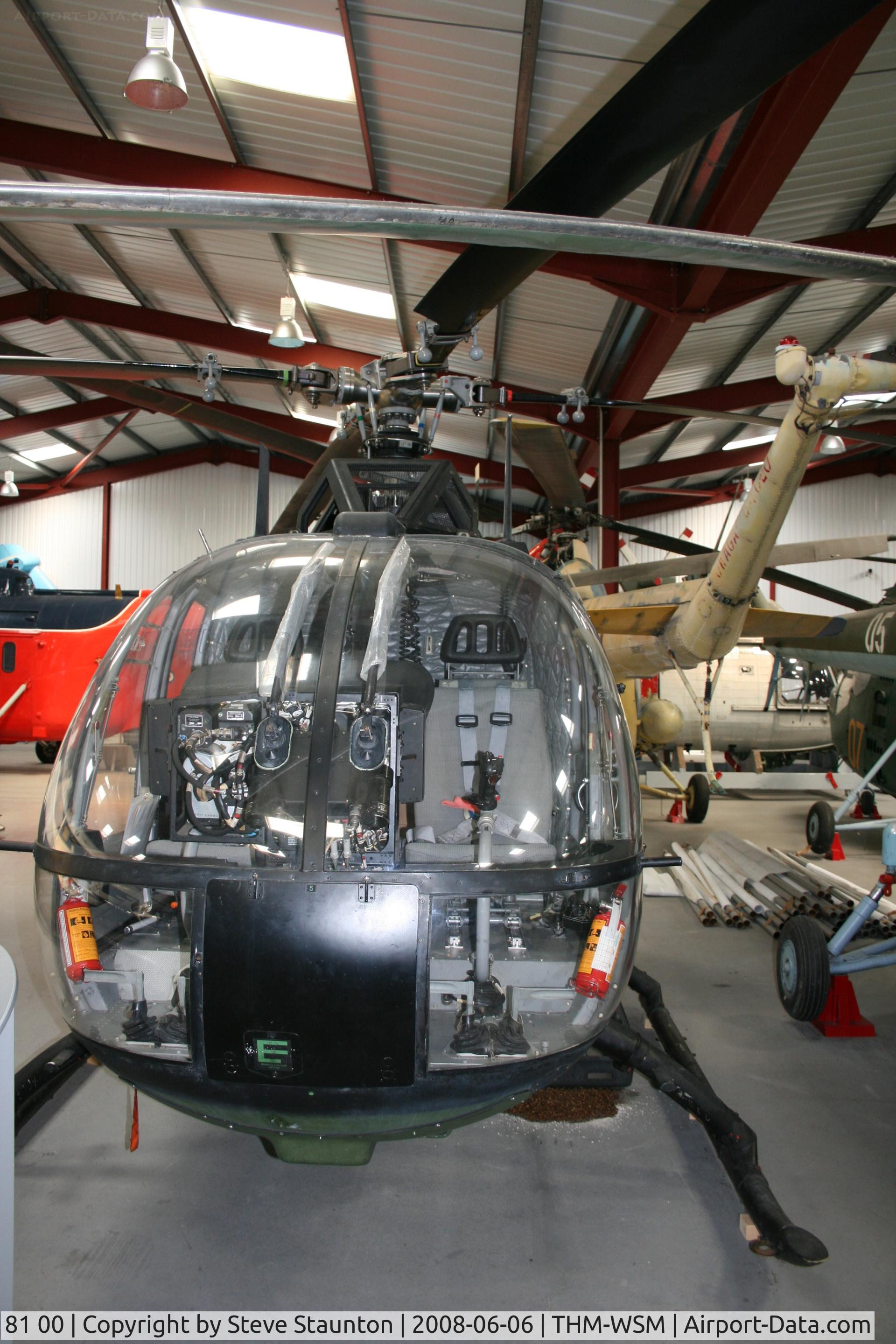 81 00, 1984 MBB Bo.105M C/N 5100, Taken at the Helicopter Museum (http://www.helicoptermuseum.co.uk/)