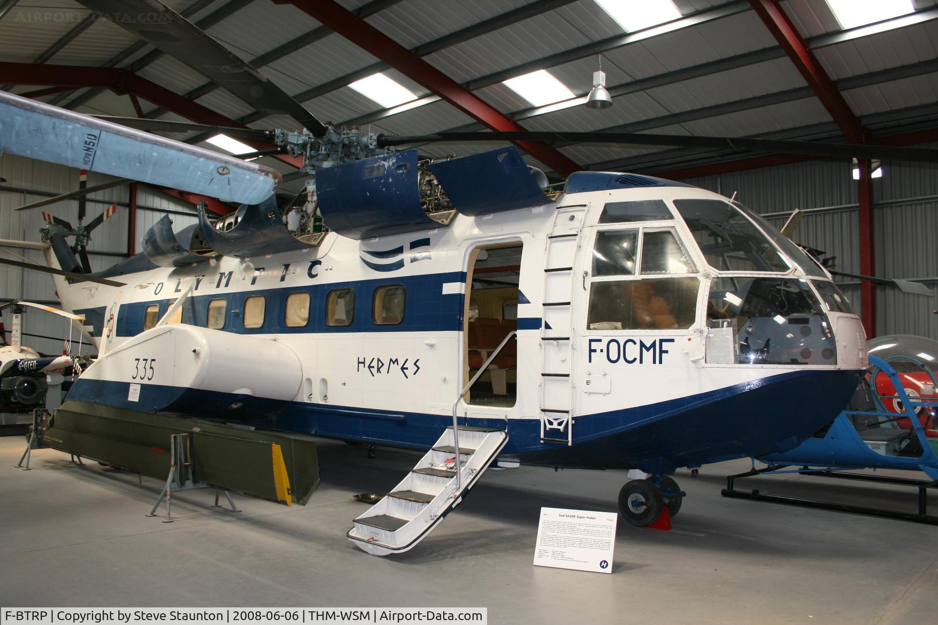 F-BTRP, Aerospatiale SA-321F Super Frelon C/N 01, Taken at the Helicopter Museum (http://www.helicoptermuseum.co.uk/)