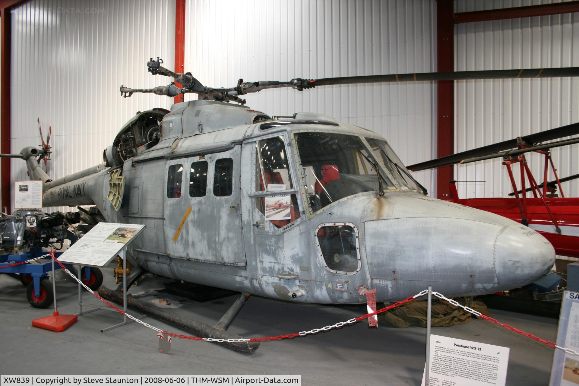 XW839, 1972 Westland Lynx C/N 09-02, Taken at the Helicopter Museum (http://www.helicoptermuseum.co.uk/)