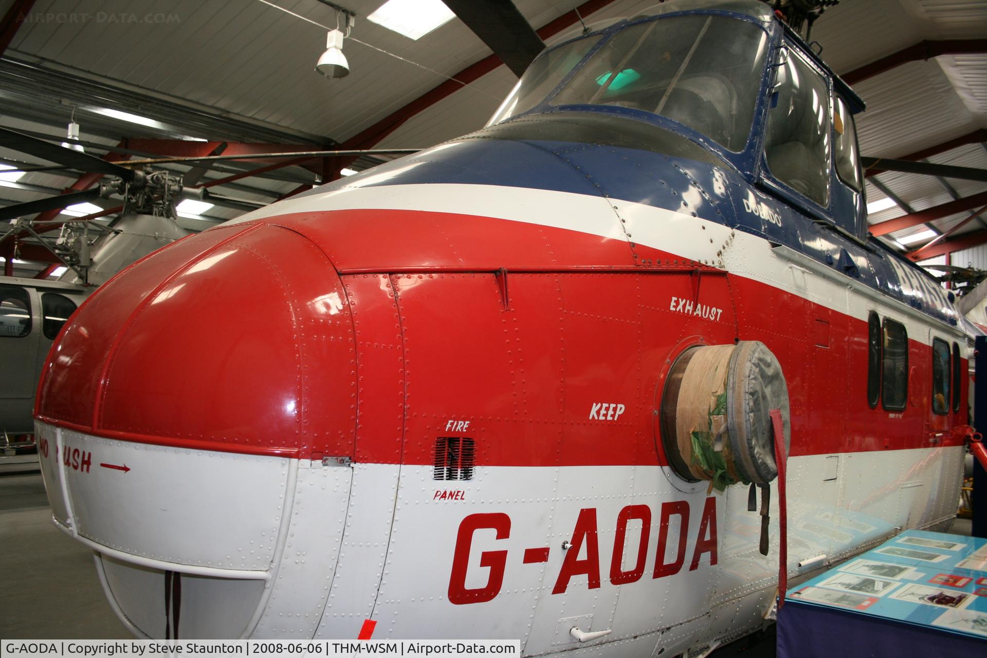 G-AODA, 1955 Westland S.55 Series 3 Whirlwind C/N WA113, Taken at the Helicopter Museum (http://www.helicoptermuseum.co.uk/)