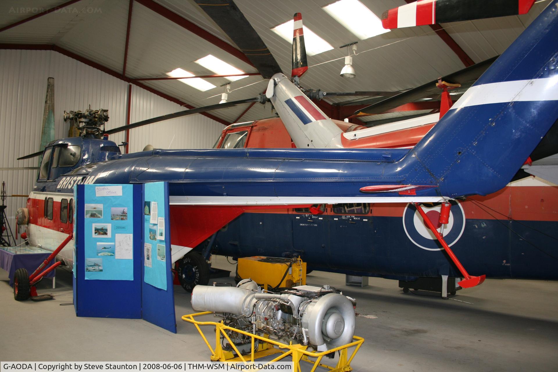 G-AODA, 1955 Westland S.55 Series 3 Whirlwind C/N WA113, Taken at the Helicopter Museum (http://www.helicoptermuseum.co.uk/)