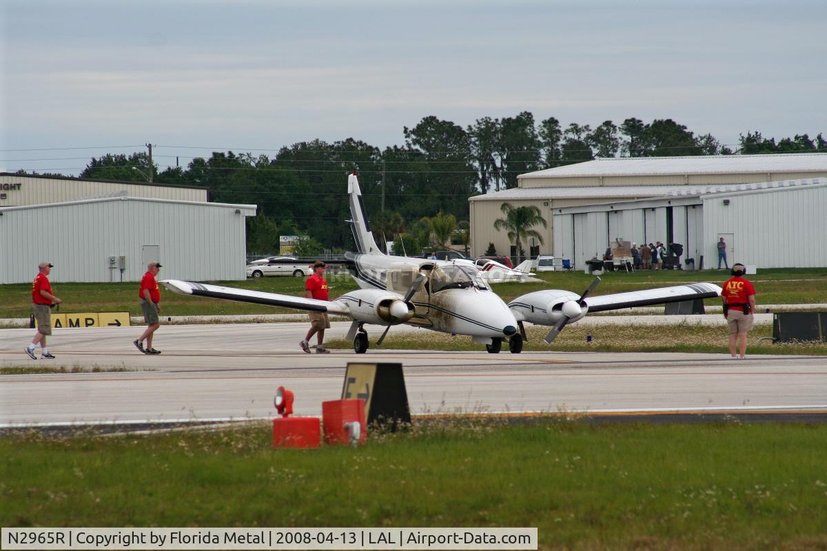 N2965R, 1979 Piper PA-34-200T Seneca II C/N 34-7970425, Piper comes in nose gear collapsed - pilot and passenger were unharmed