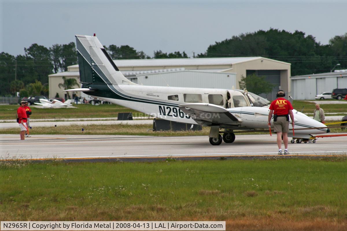 N2965R, 1979 Piper PA-34-200T Seneca II C/N 34-7970425, Piper comes in nose gear collapsed - pilot and passenger were unharmed
