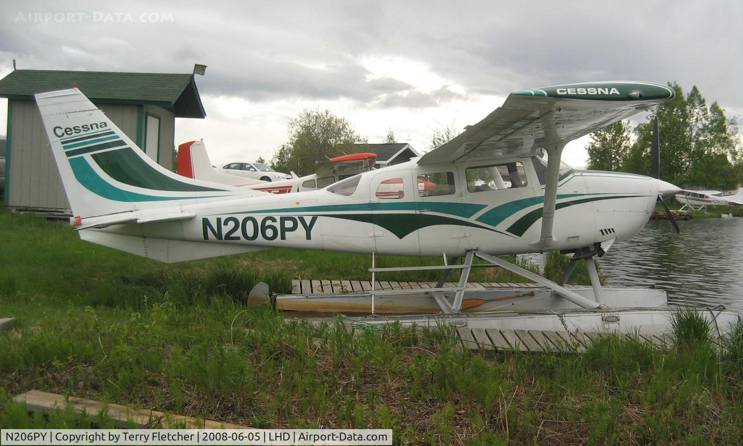 N206PY, 1975 Cessna U206F Stationair C/N U20602795, Cessna U206F at Lake Hood