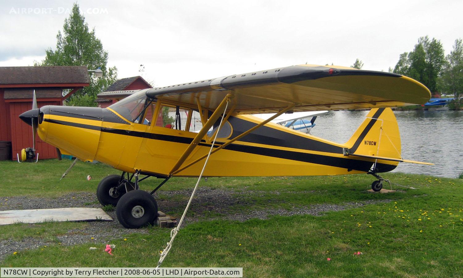 N78CW, Piper PA-12 Super Cruiser C/N 12-1907, Piper Pa-12 at Lake Hood