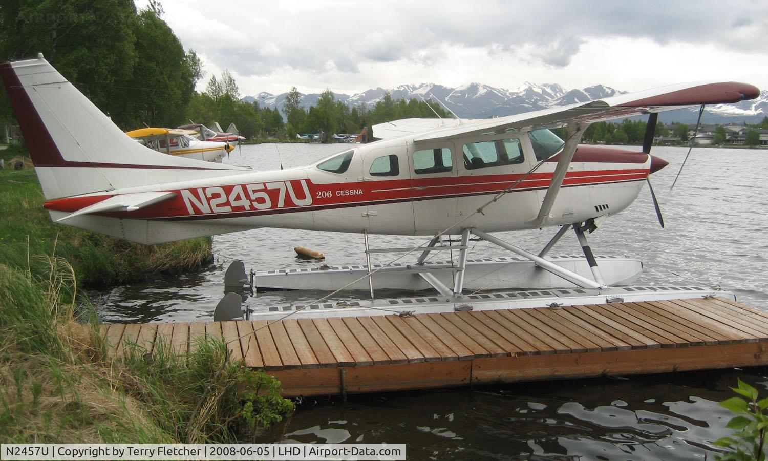 N2457U, 1974 Cessna U206F Stationair C/N U20602378, Cessna U206F at Lake Hood